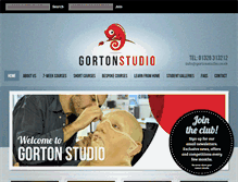 Tablet Screenshot of gortonstudio.com